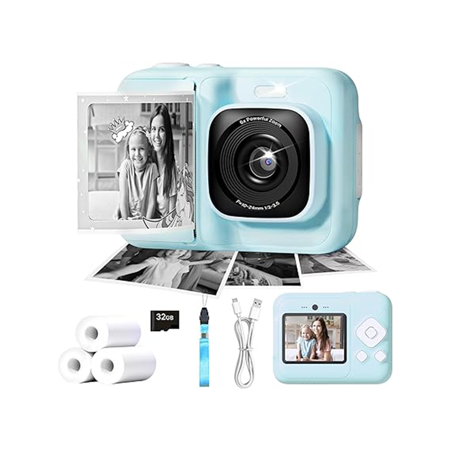 Children's camera, 1080P HD instant digital printing camera
