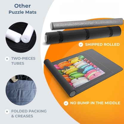 Roll-Up Puzzle Mat with Sorting Trays – Portable Storage Mat for Up to 1500 Pieces