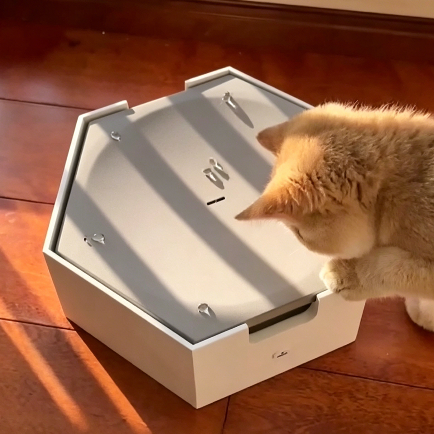 Interactive dripping cat toy fountain