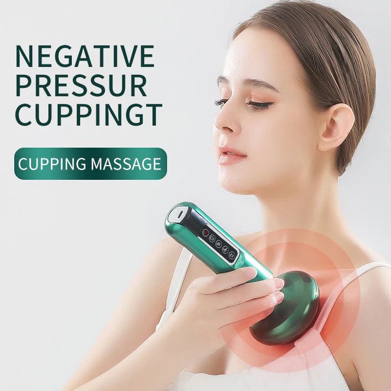 Electric Cupping Massager Set - 12 Speed with Infrared Heat