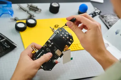 Programmable AI Robot Car for Coding and Robotics Education