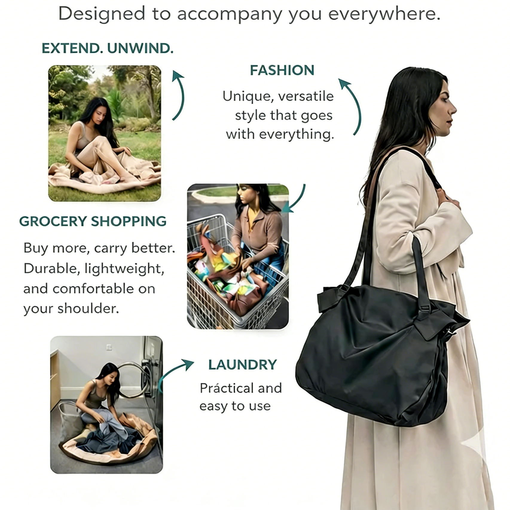Convertible Tote Bag – Gathers Everything in Seconds