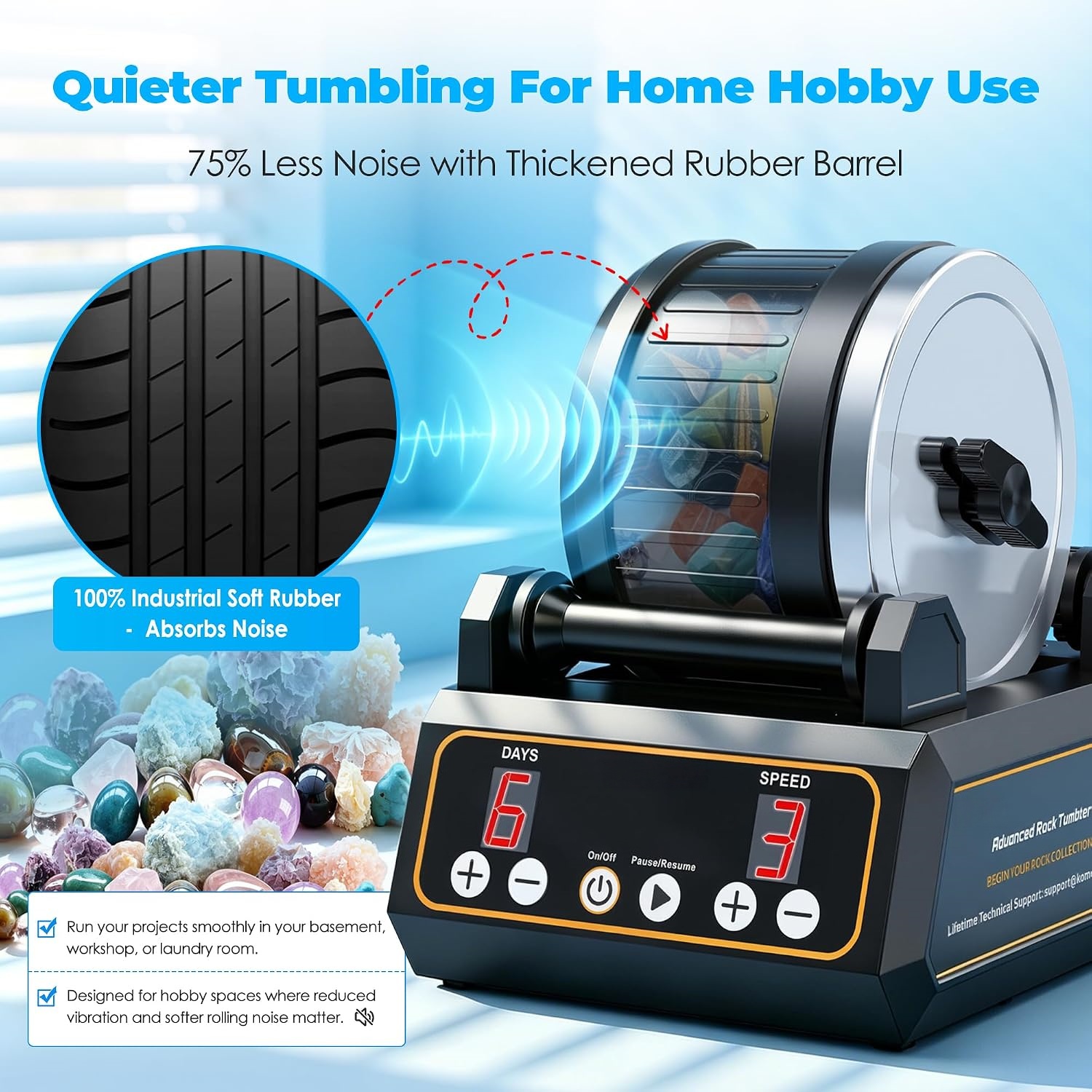 Professional Rock Tumbler Kit
