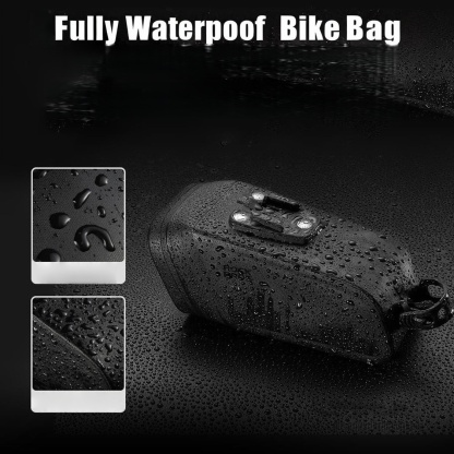Brake-Sensor Saddle Bag with Rear Stop Light - Waterproof Bike Storage