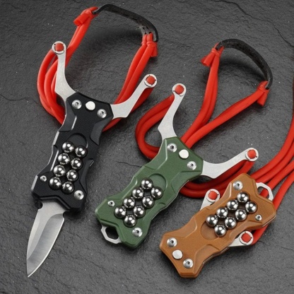 Folding Slingshot Multi-Purpose Knife – Compact Outdoor Survival Tool