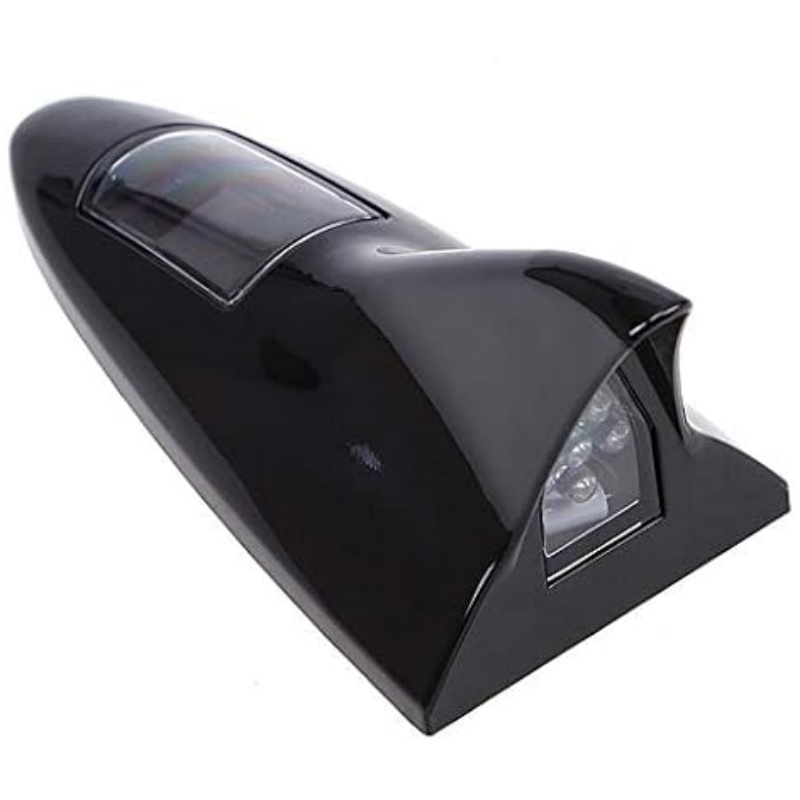 Solar-Powered LED Car Security Light - Shark Fin Antenna with Warning Flash