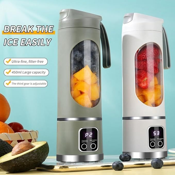 USB-C Portable Blender - Personal Smoothie Maker for Shakes, Ice & On-the-Go Drinks 