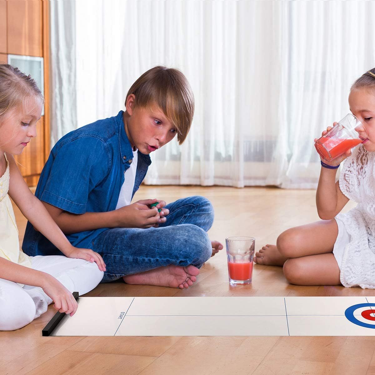 Mini Tabletop Curling Set – Fun Indoor Sport Game for Family & Friends