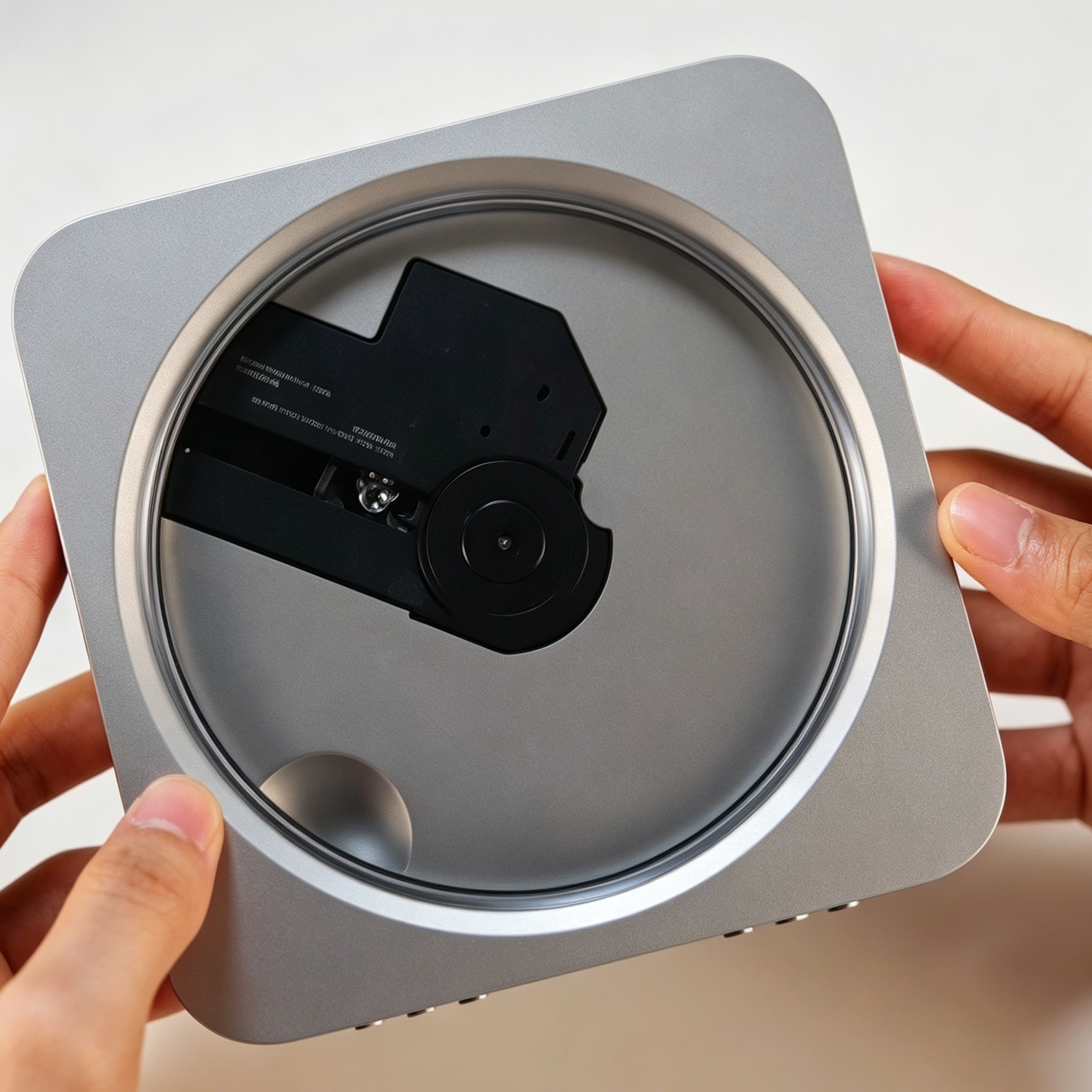 Compact and portable CD player