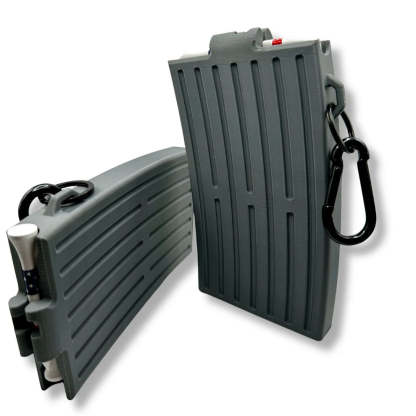 Gunmetal Grey Golf Tee Dispenser – Automatic Golf Tee Dispenser That Securely Attaches to Golf Bag