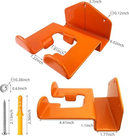 Weed Eater Wall Hanger - Heavy Duty Trimmer Rack for Garage & Shed Storage