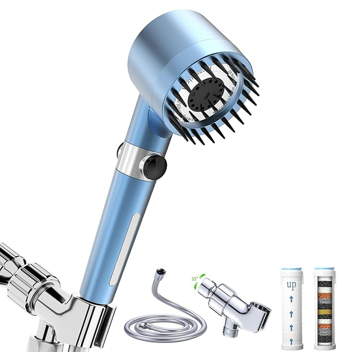 Shower head with handheld shower head, high pressure and high flow