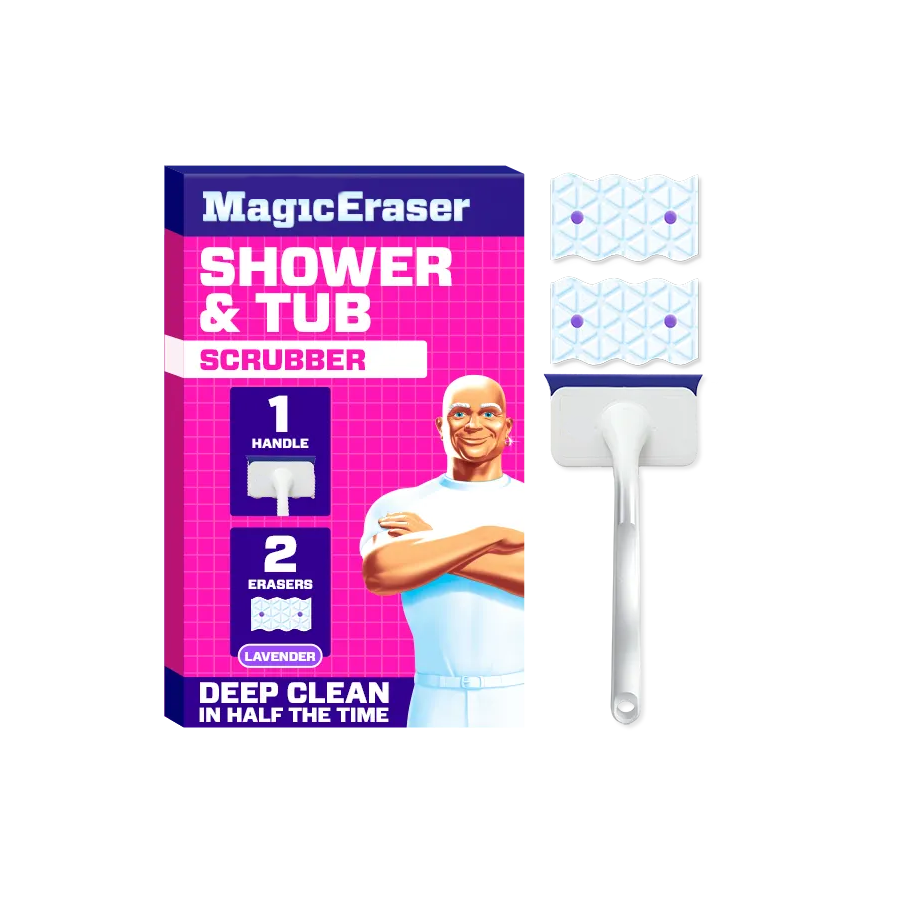 Magic scrubber shower bath cleaner