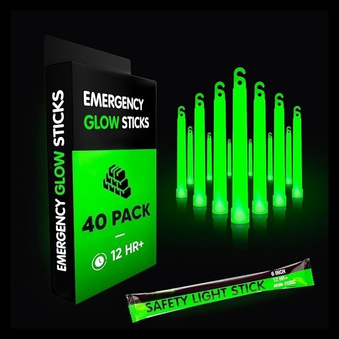 12-Hour Industrial Glow Sticks - Emergency & Survival Light Sticks