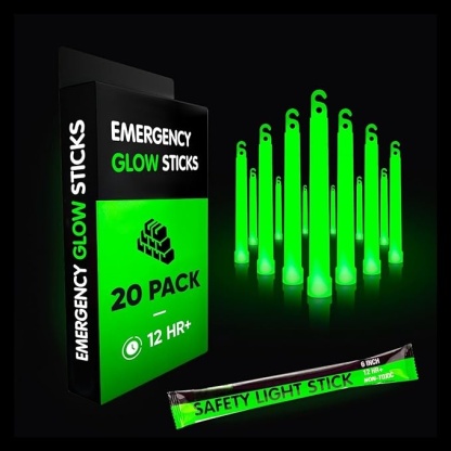12-Hour Industrial Glow Sticks - Emergency & Survival Light Sticks