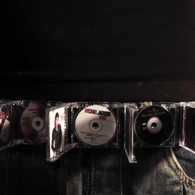Michael Jackson CD Belt – Handcrafted from 11–13 CDs