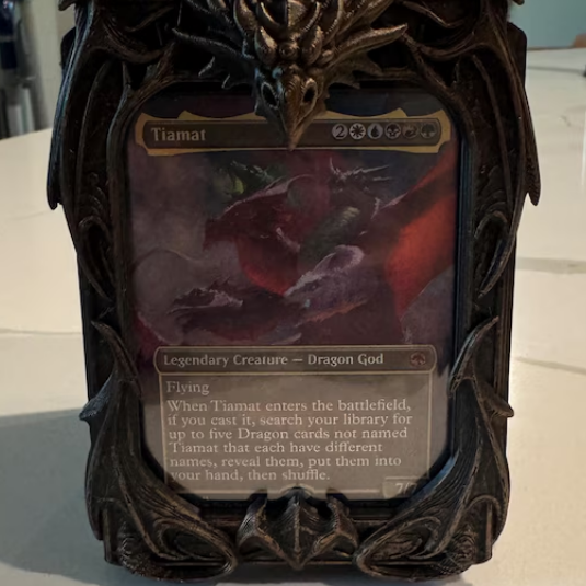 Fantasy-Themed Deck Box & Card Display Frame