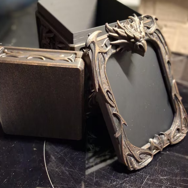 Fantasy-Themed Deck Box & Card Display Frame