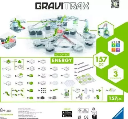 Interactive Marble Run Energy Building Set for STEM Learning