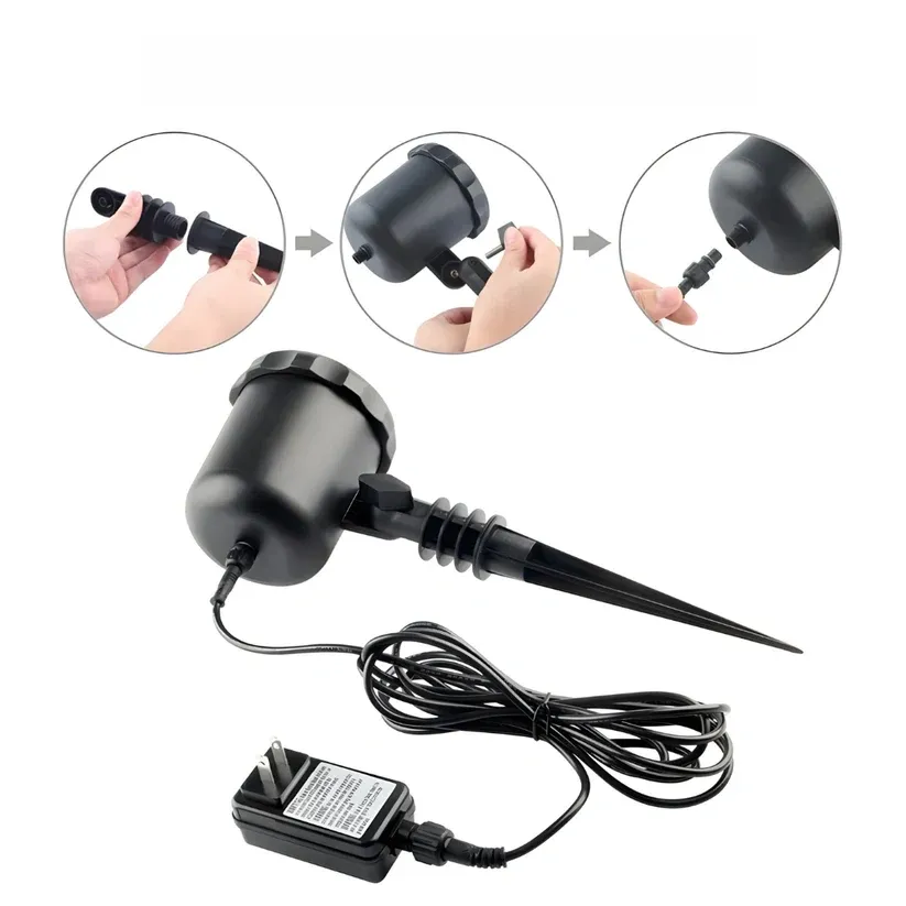 High-Power 3D Christmas Laser Projector - Outdoor Holiday Light Display