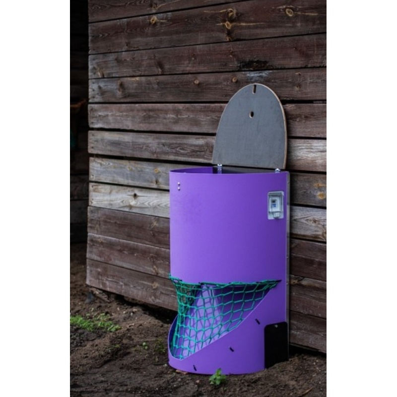 Slow Feed Hay Dispenser – Space-Saving, Half-Round Design, Promotes Healthy Digestion for Horses