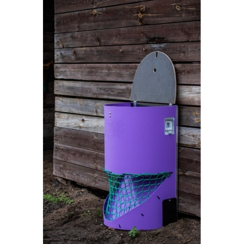 Slow Feed Hay Dispenser – Space-Saving, Half-Round Design, Promotes Healthy Digestion for Horses