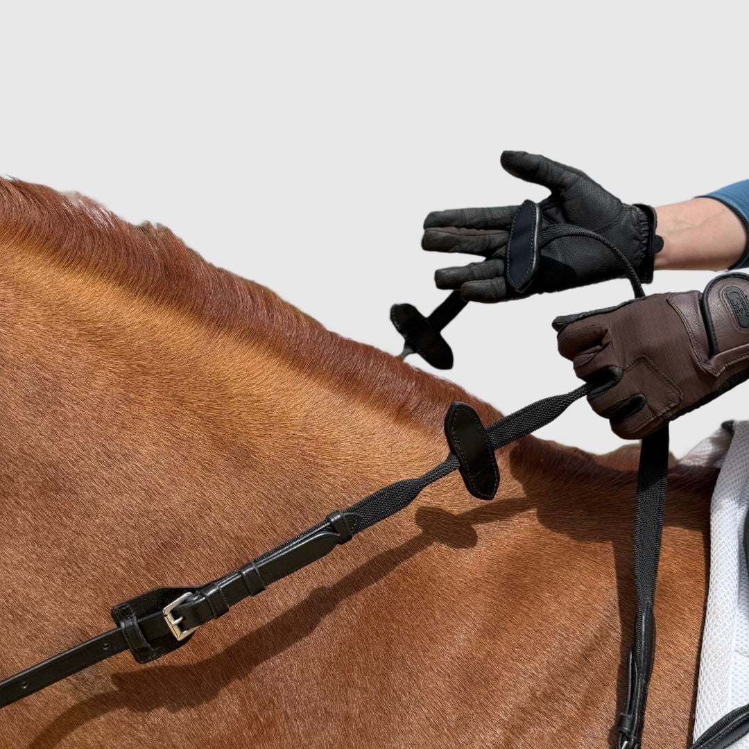 Equestrian Rein Stops – Adjustable Hand Position Training Tool