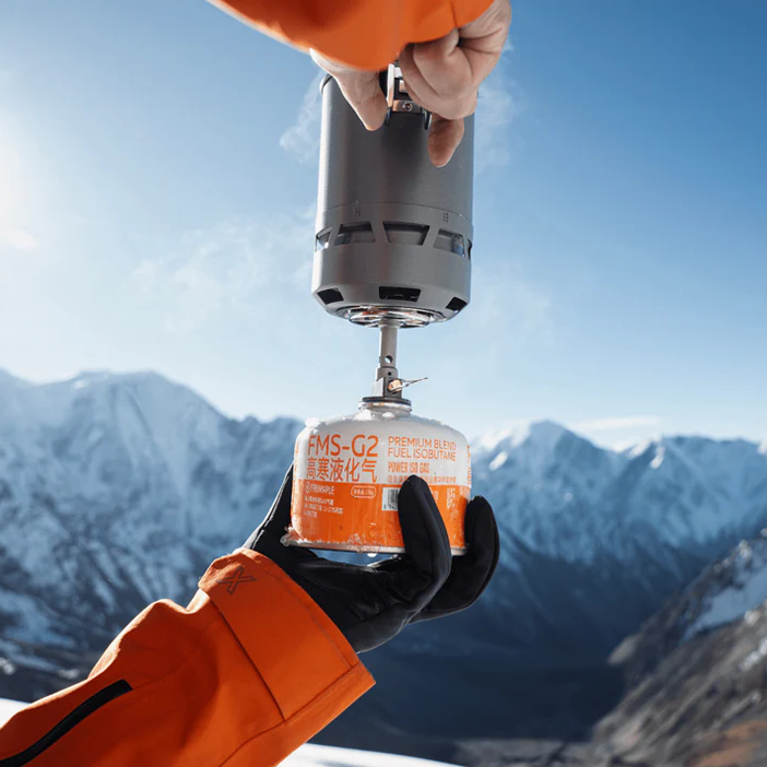 Integrated stove system for long-distance hiking