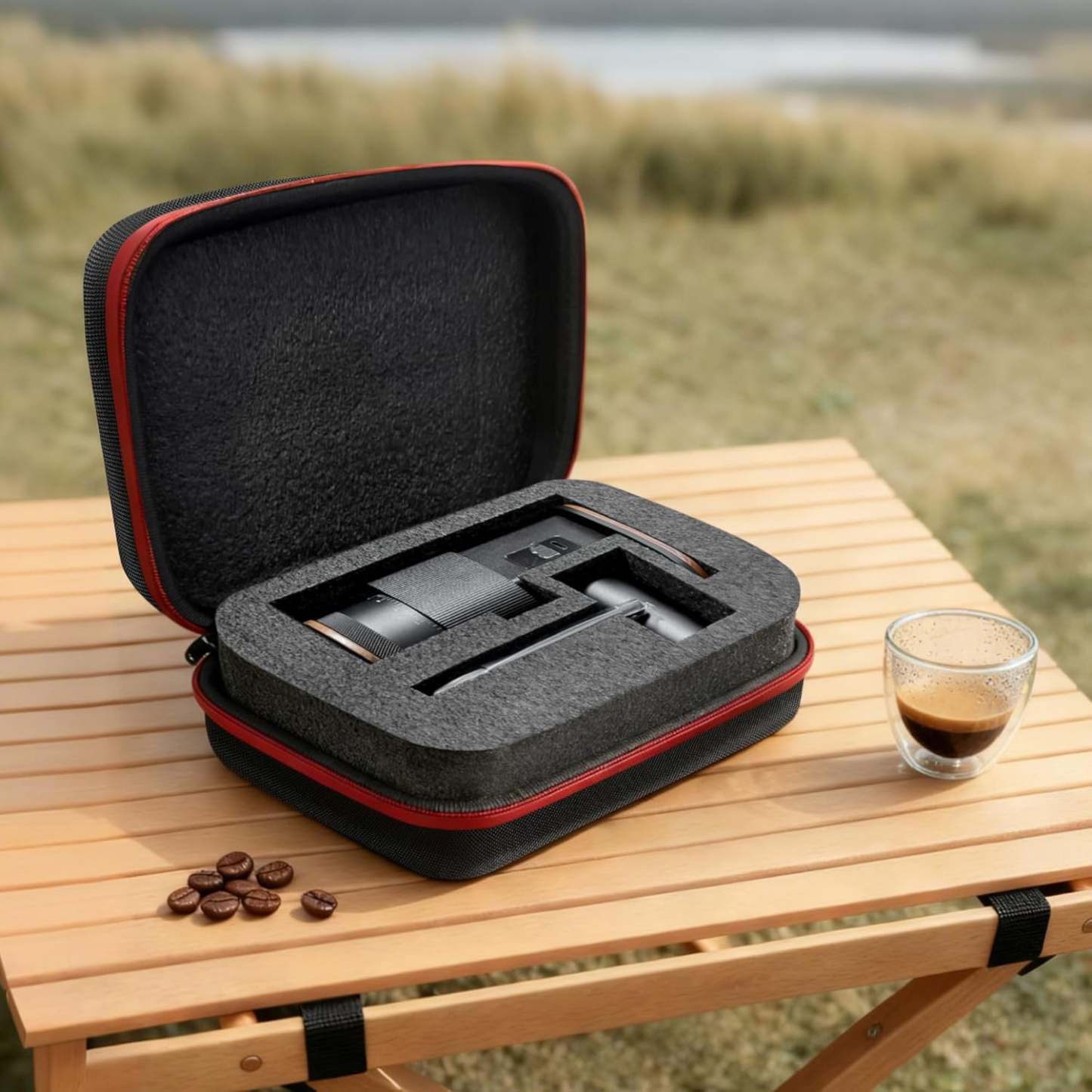 Portable electric coffee grinder