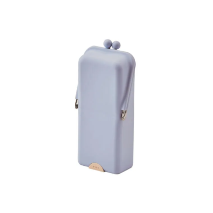 Pencil case, stand-up, frog-mouth style, silicone writing instrument box