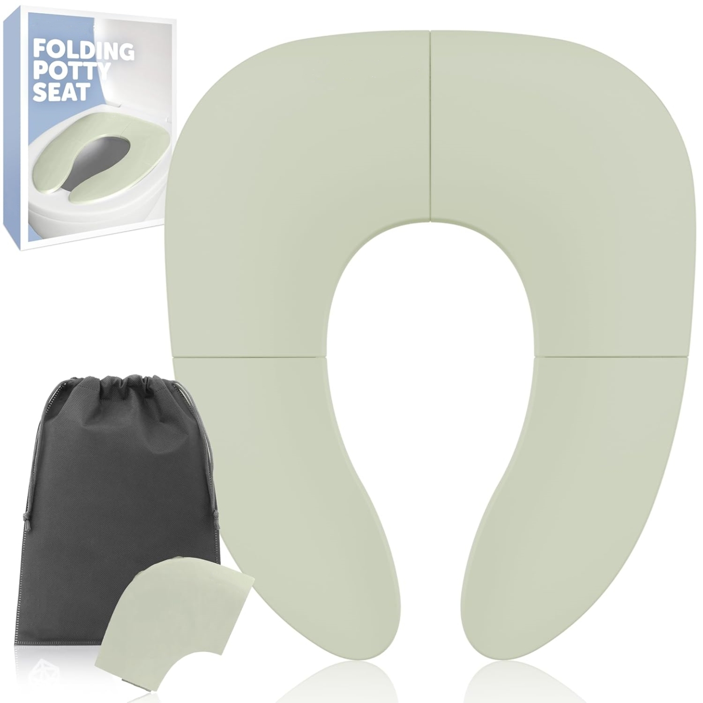 Foldable Travel Potty Training Seat for Kids – Fits Round and Oval Toilets