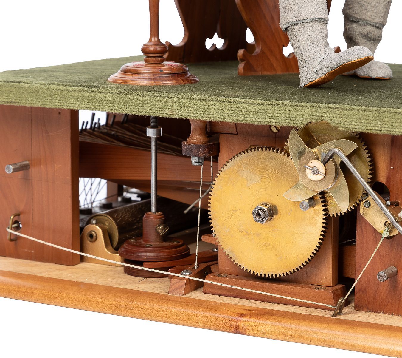 Handcrafted Mechanical Archer Automaton Sculpture with Moving Mechanism