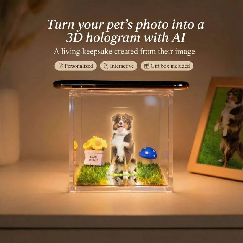 Personalized Holographic Memory Projection – 3D Pet Image, Interactive Keepsake