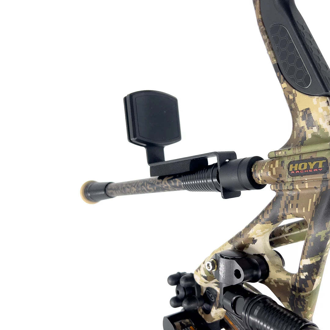 Universal magnetic smartphone holder for compound bows.