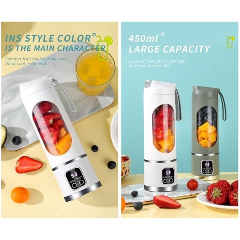 USB-C Portable Blender - Personal Smoothie Maker for Shakes, Ice & On-the-Go Drinks 