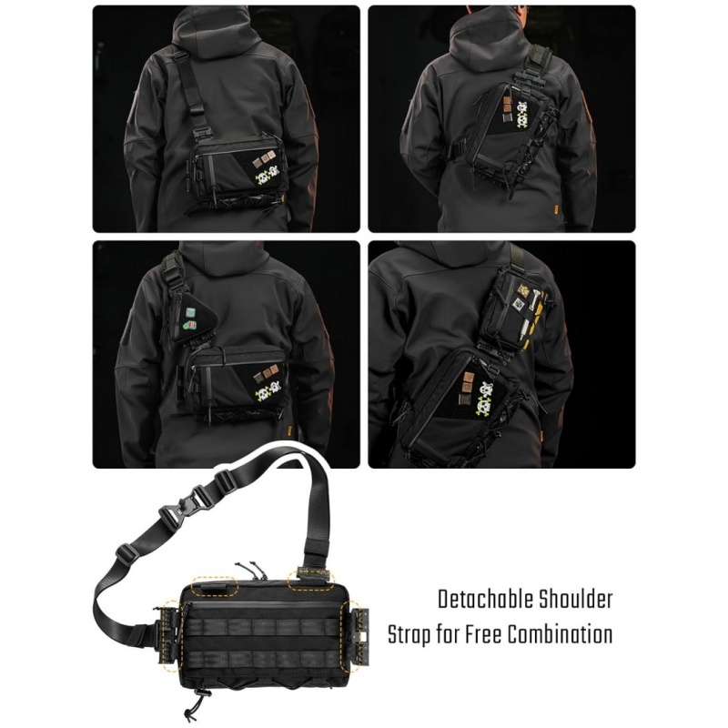 Modular EDC Sling Bag – Lightweight Crossbody Chest Pack for Travel & Outdoor