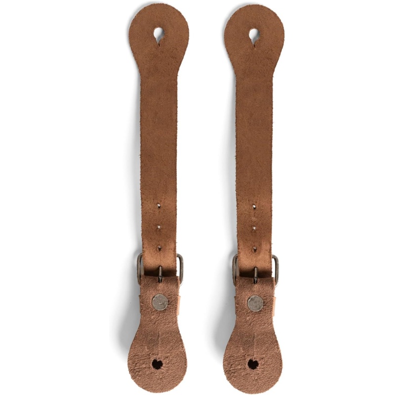 Handmade Full-Grain Leather Spur Straps – Set of 2, Unisex Western Equestrian Gear 