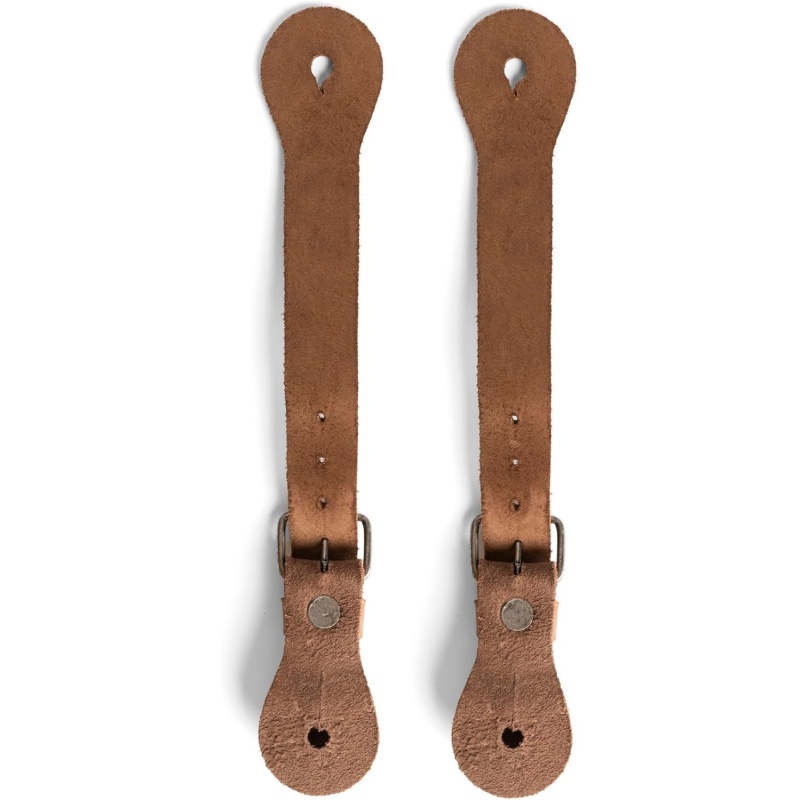 Handmade Full-Grain Leather Spur Straps – Set of 2, Unisex Western Equestrian Gear 
