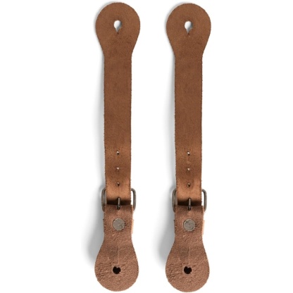Handmade Full-Grain Leather Spur Straps – Set of 2, Unisex Western Equestrian Gear 