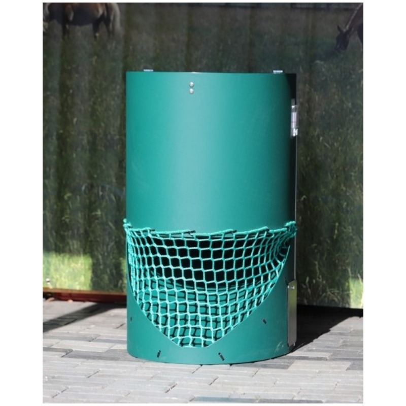 Slow Feed Hay Dispenser – Space-Saving, Half-Round Design, Promotes Healthy Digestion for Horses