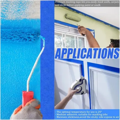 Paint Tape Applicator – 5× Faster Masking with Precision Control for Painting, Caulking & Trim Work！