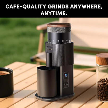 Portable electric coffee grinder