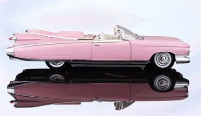 1959 Classic Pink Convertible - 1:24 Scale Pre-Assembled Model 🚗💖