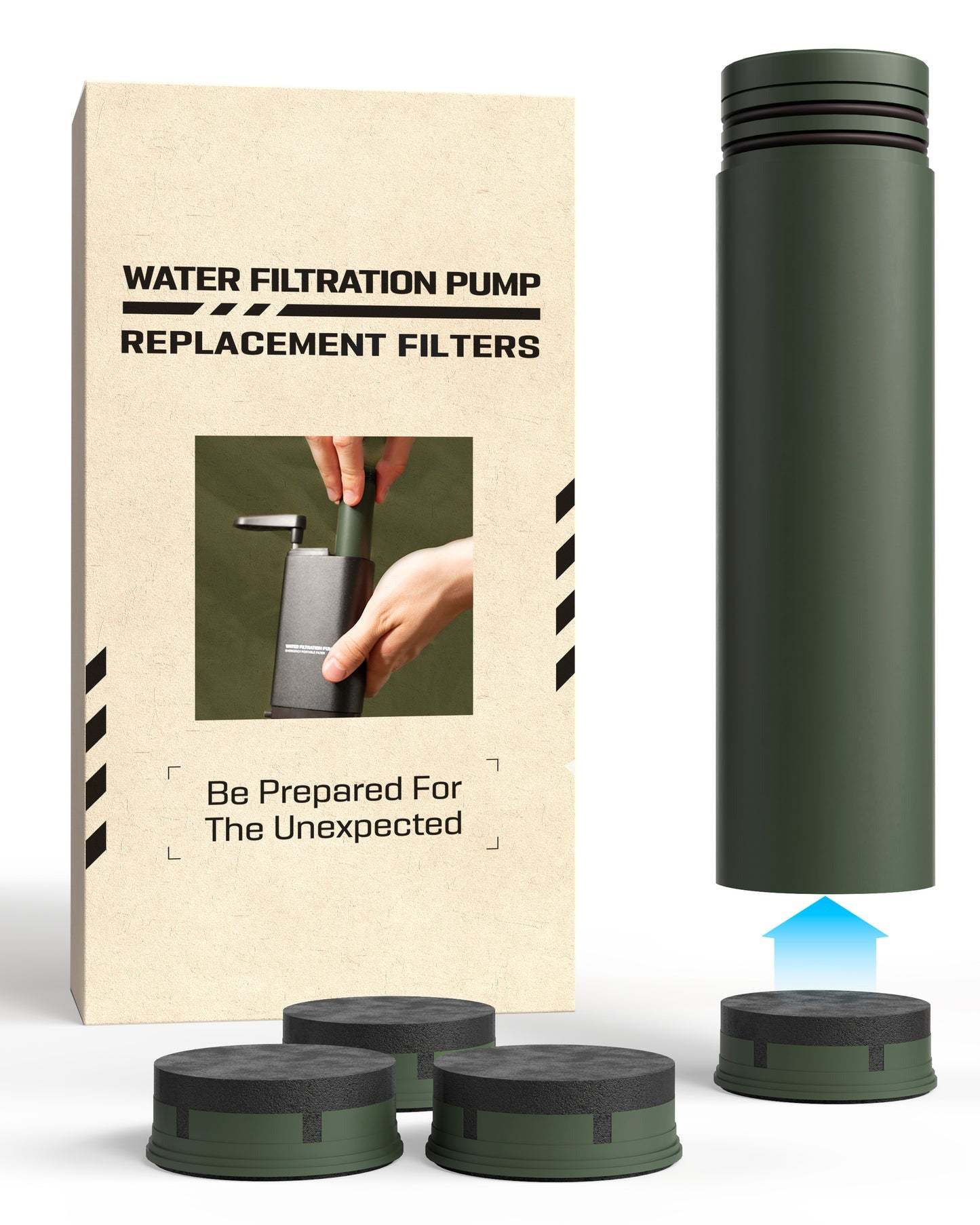 Hand Pump Camping Water Filtration System – Advanced Purifier for Survival