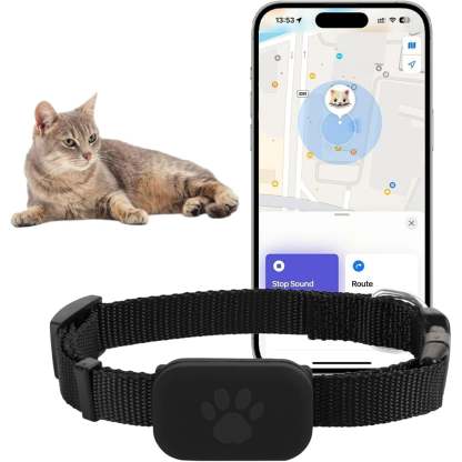 GPS Tracker for Small Dogs & Outdoor Cats – Real-Time Pet Collar Tracker