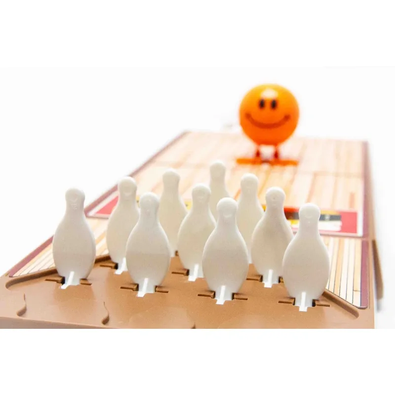 Vintage-Style Tabletop Bowling Game – Wind-Up Walking Ball, Retro Family Fun 