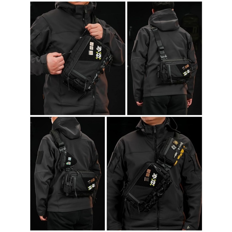 Modular EDC Sling Bag – Lightweight Crossbody Chest Pack for Travel & Outdoor