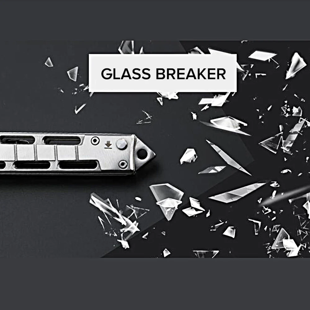 Tanto Folding EDC Knife – Outdoor Multi-Tool with Secure Thumb Lock & Leather Case