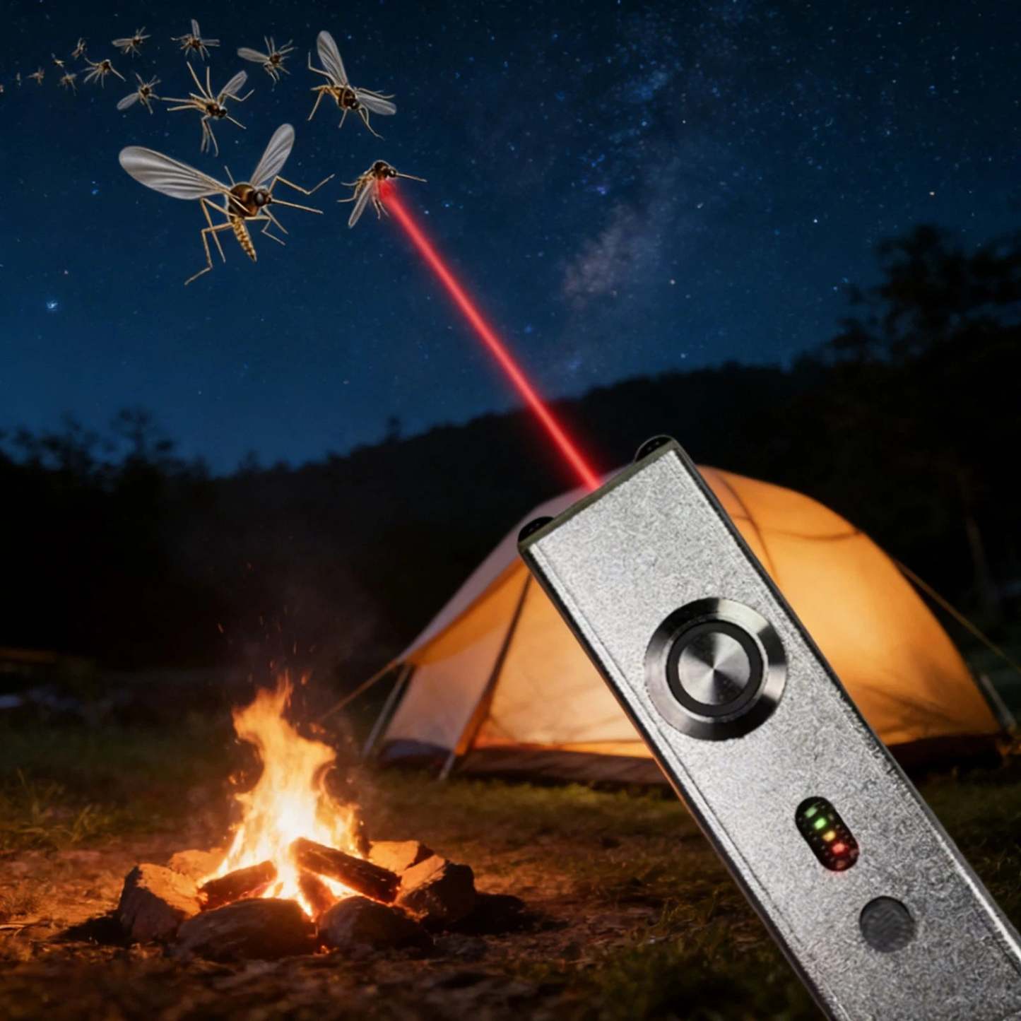 Handheld Laser Insect Killer – 40W Portable Mosquito &amp; Fly Remover