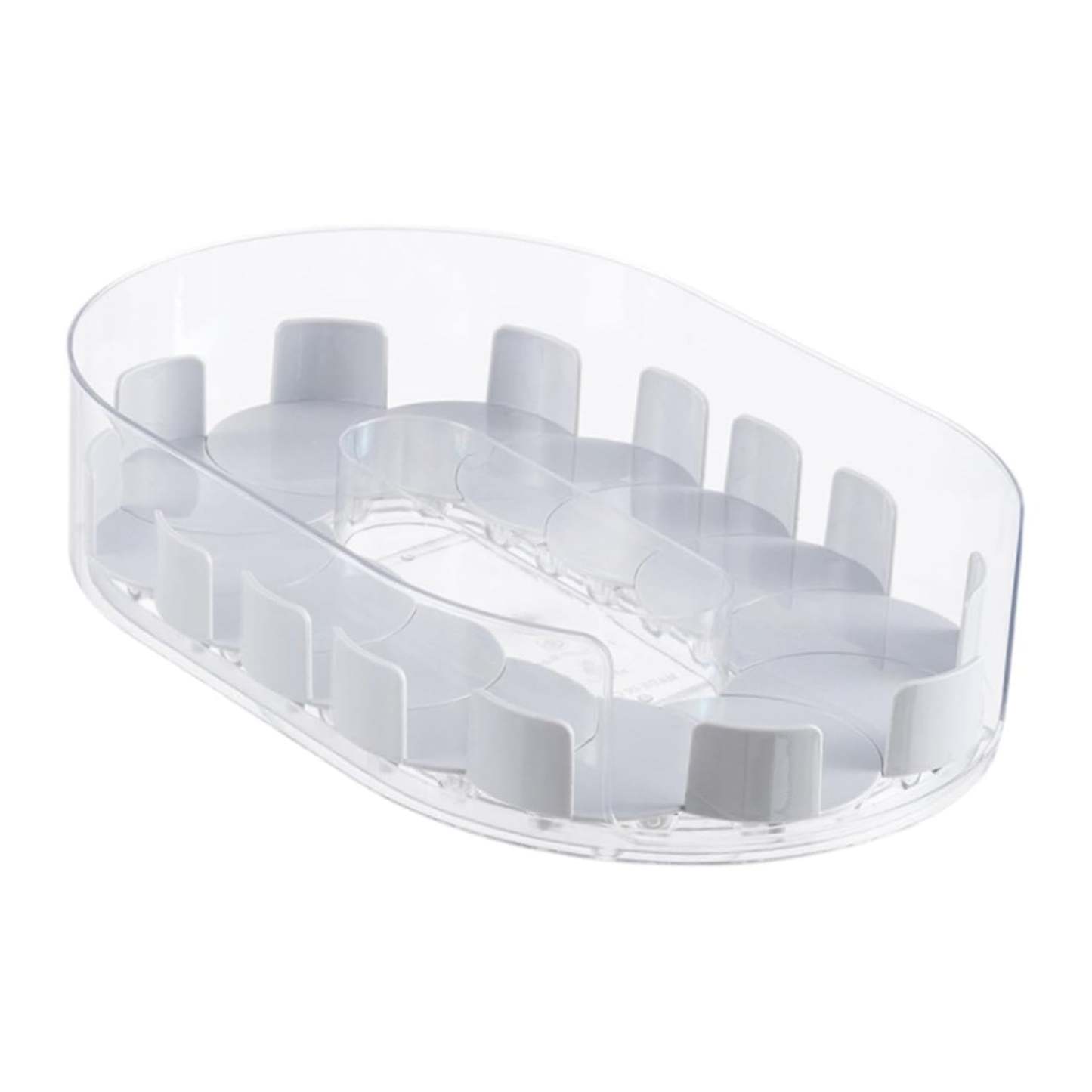 Universal Spice Organizer with Rotating Tray – Compact Storage Rack for Kitchen, Vanity